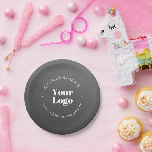 Ihr Firmenlogo oder Ihr Design und Ihr bearbeitete Pappteller (Party)