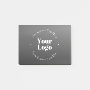 Ihr Firmenlogo oder Ihr Design und Ihr bearbeitete Post-it Klebezettel