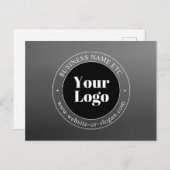 Ihr Firmenlogo oder Ihr Design und Ihr bearbeitete Postkarte (Vorne/Hinten)