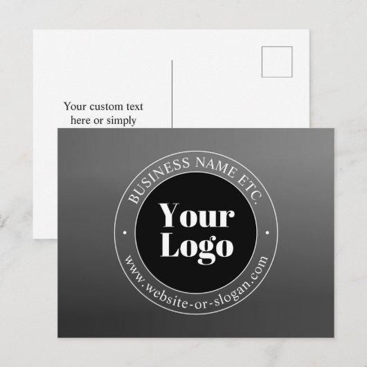 Ihr Firmenlogo oder Ihr Design und Ihr bearbeitete Postkarte (Vorne/Hinten)