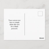 Ihr Firmenlogo oder Ihr Design und Ihr bearbeitete Postkarte (Rückseite)