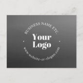 Ihr Firmenlogo oder Ihr Design und Ihr bearbeitete Postkarte (Vorderseite)