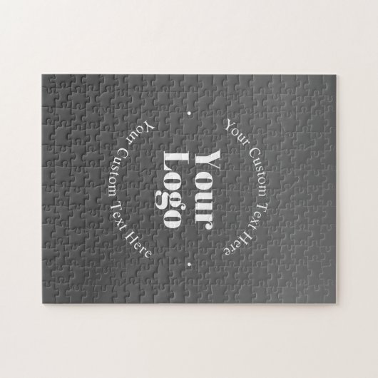 Ihr Firmenlogo oder Ihr Design und Ihr bearbeitete Puzzle (Horizontal)