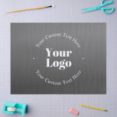 Ihr Firmenlogo oder Ihr Design und Ihr bearbeitete Seidenpapier (Basteln)