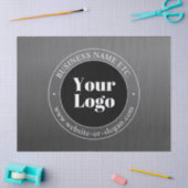 Ihr Firmenlogo oder Ihr Design und Ihr bearbeitete Seidenpapier (Basteln)