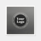 Ihr Firmenlogo oder Ihr Design und Ihr bearbeitete Serviette (Vorderseite)