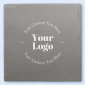 Ihr Firmenlogo oder Ihr Design und Ihr bearbeitete Steinuntersetzer