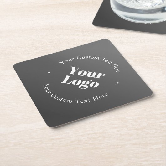 Ihr Firmenlogo oder Ihr Design und Ihr bearbeitete Untersetzer (angewinkelt)