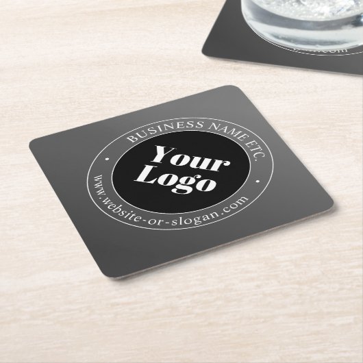 Ihr Firmenlogo oder Ihr Design und Ihr bearbeitete Untersetzer (angewinkelt)