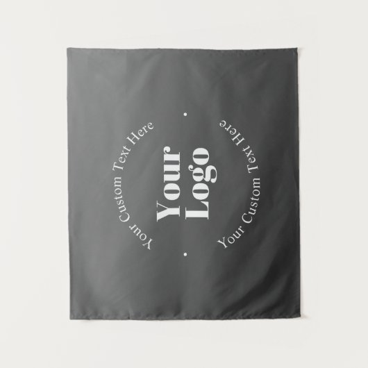 Ihr Firmenlogo oder Ihr Design und Ihr bearbeitete Wandteppich (Vorderseite)