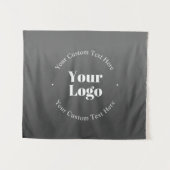 Ihr Firmenlogo oder Ihr Design und Ihr bearbeitete Wandteppich (Vorderseite (Horizontal))