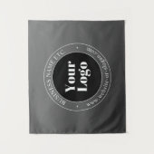 Ihr Firmenlogo oder Ihr Design und Ihr bearbeitete Wandteppich (Vorderseite)