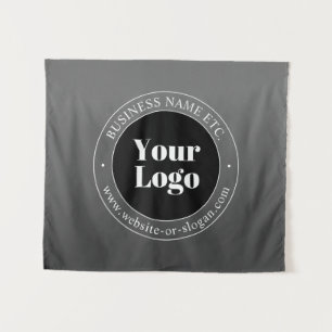 Ihr Firmenlogo oder Ihr Design und Ihr bearbeitete Wandteppich