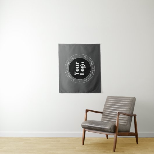 Ihr Firmenlogo oder Ihr Design und Ihr bearbeitete Wandteppich (Beispiel)