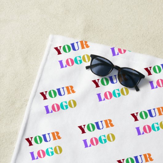Ihr Firmenlogo oder Ihr Foto Strandtuch (Beispiel)