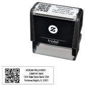 Ihr Firmenlogo oder QR-Code Permastempel (Beispiel)