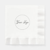 Ihr Firmenlogo Papier Napkin Serviette (Vorderseite)