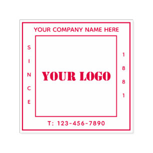 Ihr Firmenlogo personalisiert modern Permastempel