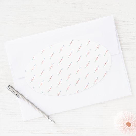 Ihr Firmenlogo personalisiert Ovaler Aufkleber (Umschlag)