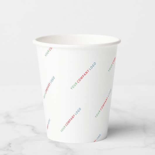 Ihr Firmenlogo personalisiert   Pappbecher (Vorderseite)