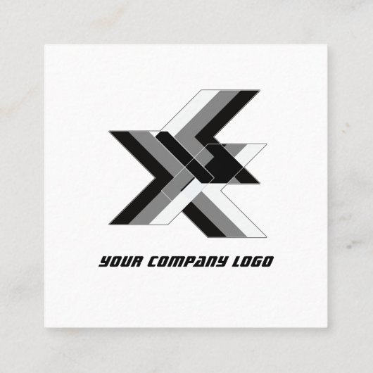 IHR FIRMENlogo, personalisiert Quadratische Visitenkarte (Rückseite)