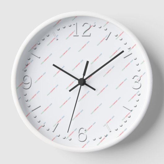 Ihr Firmenlogo personalisiert Uhr (Vorderseite)