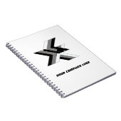 IHR FIRMENlogo, personifiziert Notizblock (Rechte Seite)