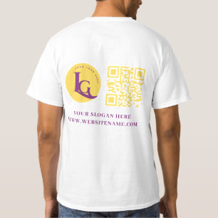 Ihr Firmenlogo QN-Code T-Shirt