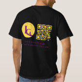 Ihr Firmenlogo QN-Code T-Shirt (Rückseite)
