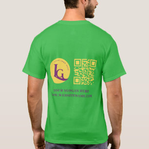 Ihr Firmenlogo QN-Code T-Shirt