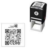 Ihr Firmenlogo QR Code Briefmarke Permastempel (Beispiel)
