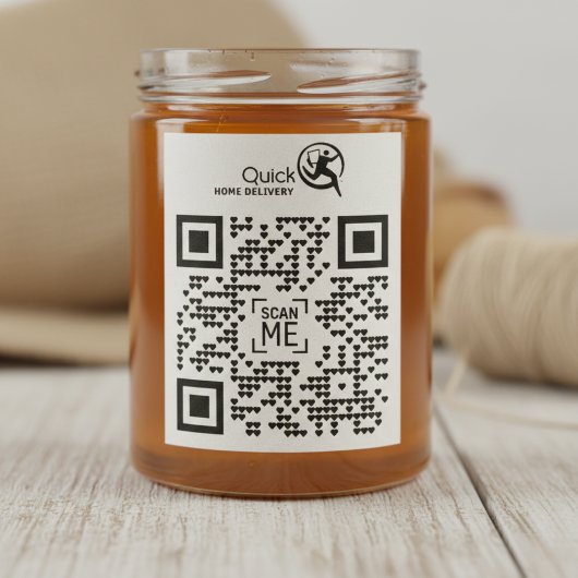 Ihr Firmenlogo QR Code Briefmarke Permastempel