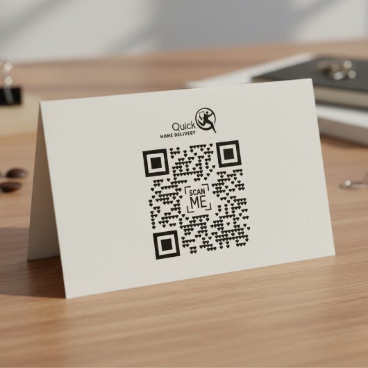 Ihr Firmenlogo QR Code Briefmarke Permastempel