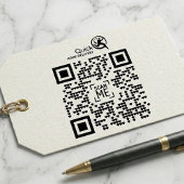 Ihr Firmenlogo QR Code Briefmarke Permastempel