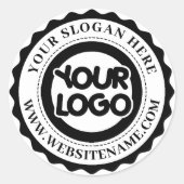 Ihr Firmenlogo Runder Aufkleber (Vorderseite)