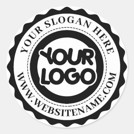 Ihr Firmenlogo Runder Aufkleber (Vorderseite)