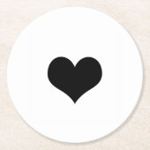 Ihr Firmenlogo Runder Pappuntersetzer (Vorderseite)