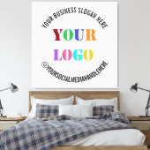 Ihr Firmenlogo Social Media Name Canvas Print Leinwanddruck (Insitu (Schlafzimmer))