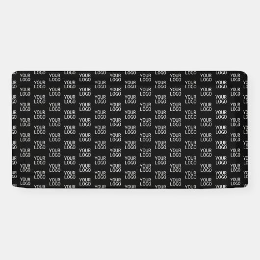 Ihr Firmenlogo | Stilvolles Halbschrittmuster Banner (Horizontal)