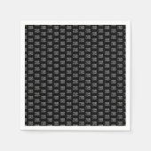 Ihr Firmenlogo | Stilvolles Halbschrittmuster Serviette (Vorderseite)