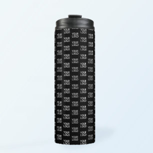 Ihr Firmenlogo Stylishes Halbschritt-Muster Thermosbecher