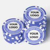 Ihr Firmenlogo Text Branded Poker Chips Beispiel (Stapel)