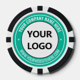 Ihr Firmenlogo Text Branded Poker Chips Beispiel