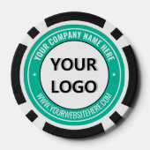Ihr Firmenlogo Text Branded Poker Chips Beispiel (Rückseite)
