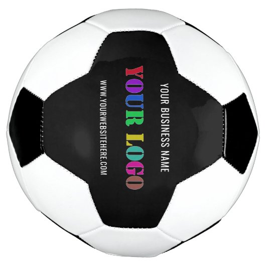 Ihr Firmenlogo Text Fußball Ball wählen Farben aus (Gedreht)