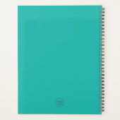 Ihr Firmenlogo Turquoise Business Planner Planer (Rückseite)