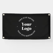 Ihr Firmenlogo und anpassbare Textvorlage Banner (Horizontal)