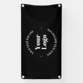 Ihr Firmenlogo und anpassbare Textvorlage Banner (Vertikal)