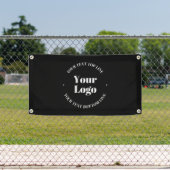 Ihr Firmenlogo und anpassbare Textvorlage Banner (Insitu)