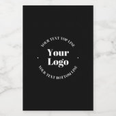 Ihr Firmenlogo und anpassbare Textvorlage Lebensmitteletikett (Einzelnes Label)